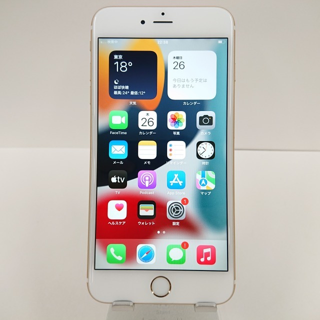 iPhone6s Plus 16GB au ゴールド 送料無料 即決 本体 c00360_画像2