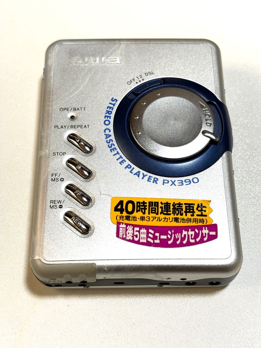 aiwa カセットプレーヤー PX390 ジャンク品