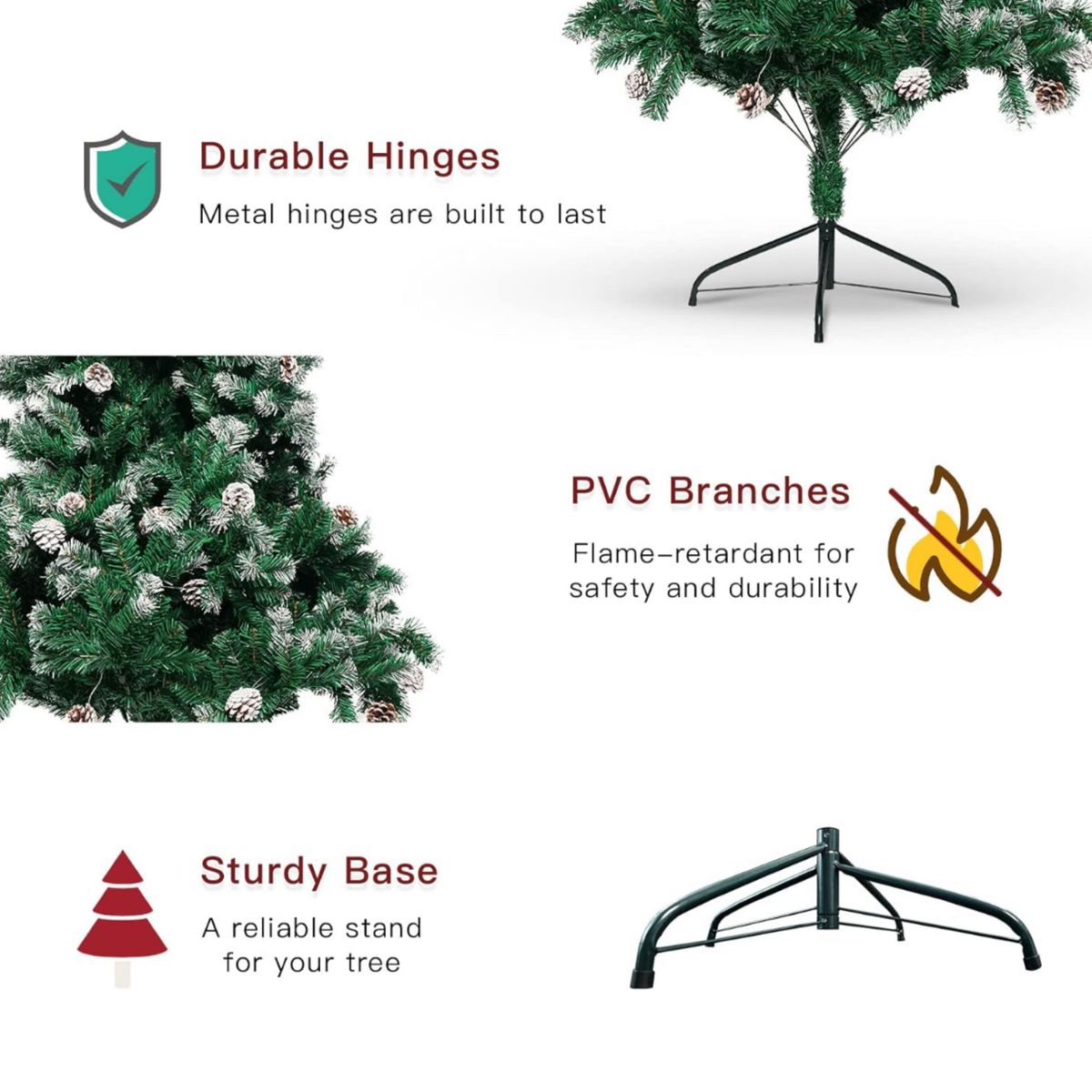 クリスマスツリー　180cm  インテリア 組立簡単 日本語説明書付き