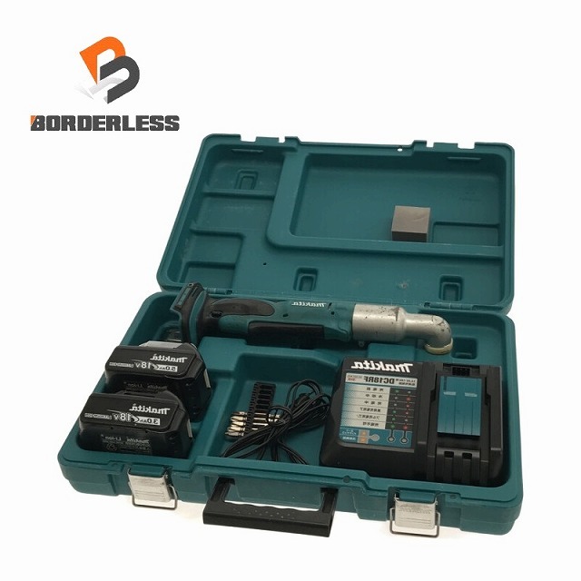 ☆中古品☆ オマケ付♪ makita マキタ 18V 充電式アングルインパクトドライバ TL061DRF バッテリ1個(18V 3.0Ah) 充電器 ケース付き 81590_画像1