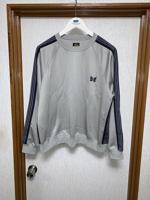 L beautiful goods 23ss Needles × STUDIOUS Track Crew Neck Shirt - Poly Smooth