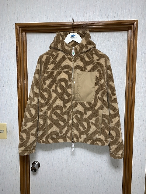 M 新品 BURBERRY TB フリース パーカー