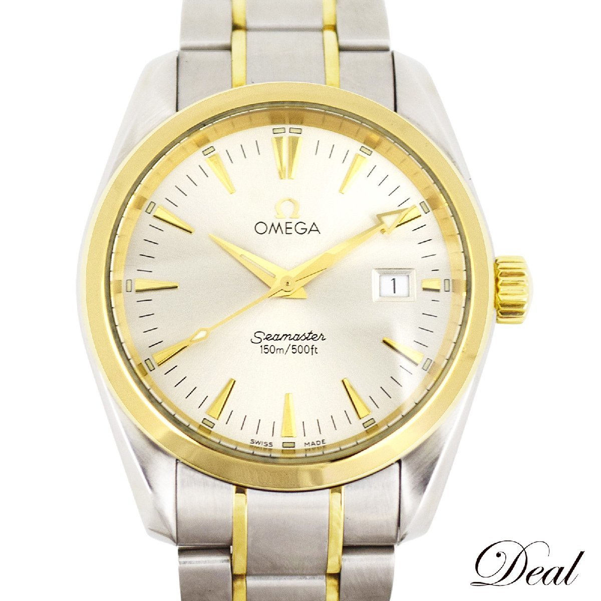 【期間限定お試し価格】 OMEGA オメガ シーマスター アクアテラ 2318.30 SS/YG メンズ 腕時計 アクアテラ