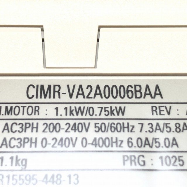 VA2A0006BAA V1000 インバータ 安川 【中古品】 ■K0033308_画像8