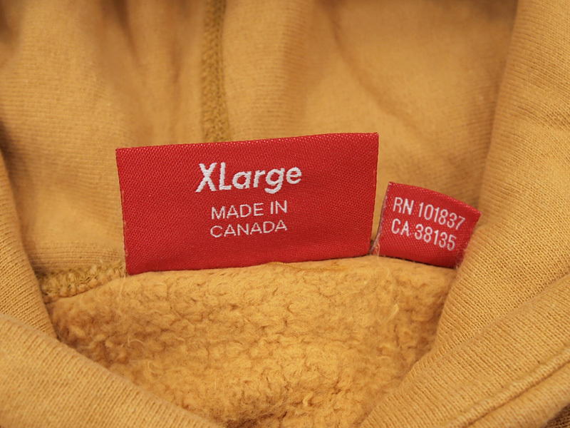 XL 21AW Supreme Box Logo Hooded Sweatshirt パーカー スウェット フーディー ボックスロゴ Light Mustard マスタード シュプリーム F_画像6