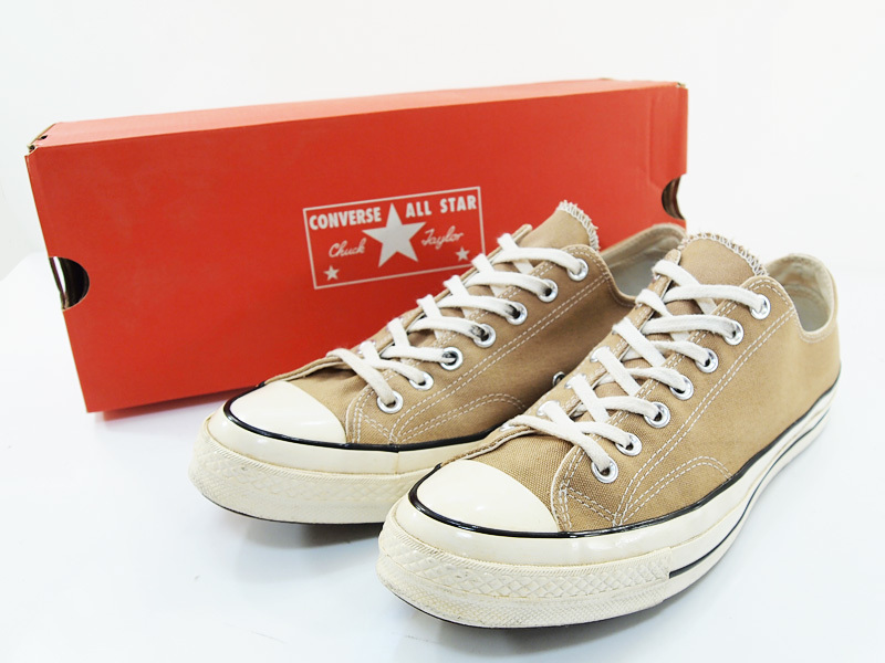 29cm 日本未発売 CONVERSE CHUCK 70 OX CT70 チャックテイラー オールスター ローカット TEAK チーク ベージュ コンバース FT_画像1