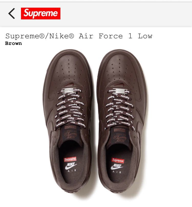 Supreme/Nike Air Force 1 Low ナイキ af1 Yahoo!フリマ（旧）-