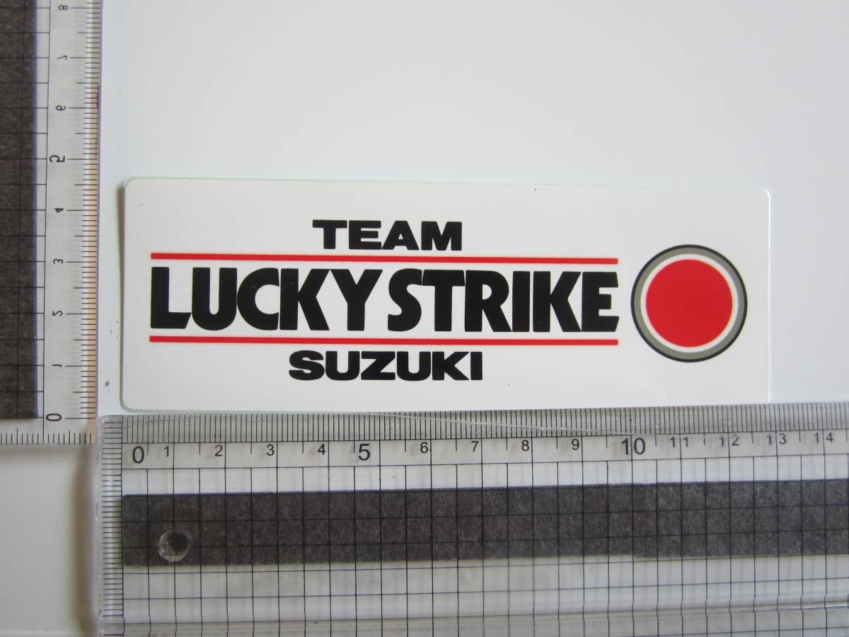 アウトドアローチェア LUCKYSTRIkE TEAM SUZUKI ロゴ team Lucky Strike Suzuki TEAM LUCKYSTRIKE SUZUKI sticker
