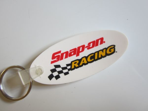 Snap on RACING スナップオン レーシング チェッカーフラッグ キーホルダー/旧ロゴ 自動車 カー用品 グッズ ② G01_画像2