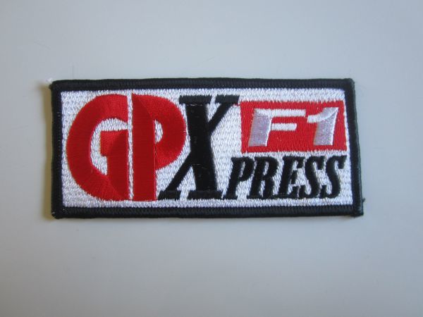 ビンテージ GPX F1 PRESS ワッペン/自動車 バイク レーシング 古着 アメカジ キャップ カスタム 226_画像3