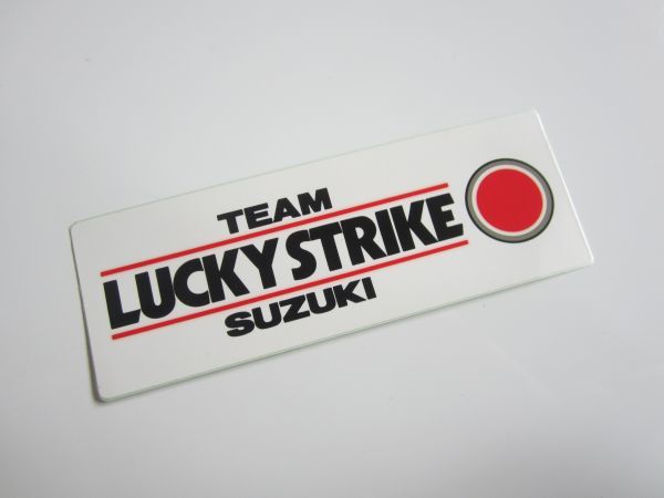 チーム ラッキーストライク スズキ TEAM LUCKYSTRIKE SUZUKI ステッカー /デカール 自動車 バイク オートバイ レーシング ② S85_画像1