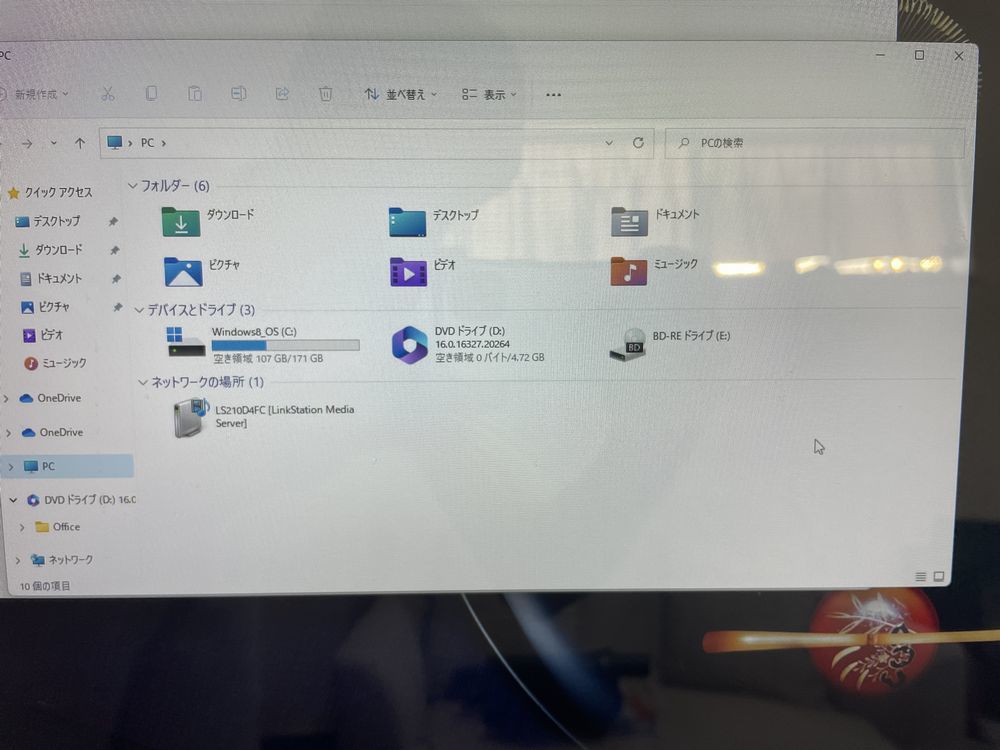 【中古】NEC DA570/A一体型　Win11H/カメラ内蔵/SSD256GB/12GB/フルHD21型タッチパネル/5世代i5/　office2021+テレビ視聴可　_画像2