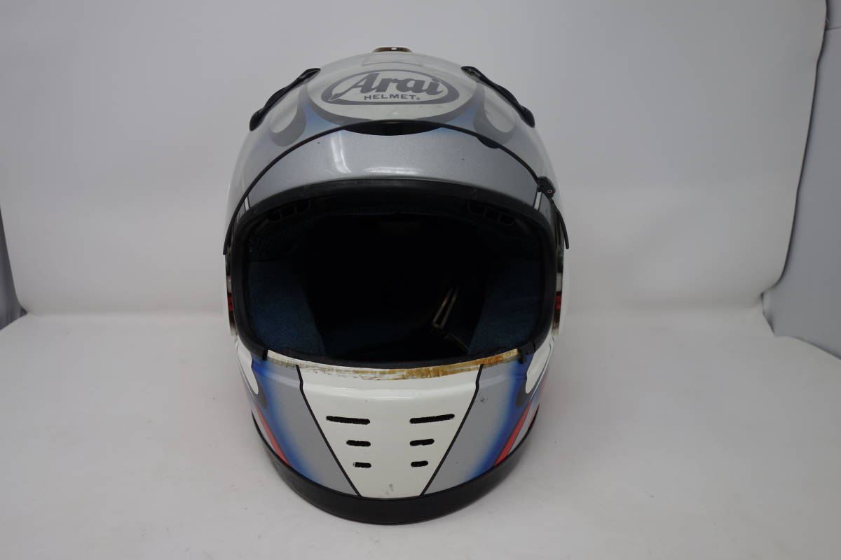 Arai フルフェイスヘルメット SNELL 90 XT Thunder 59/60cm 中古 ジャンク品 管理ZI-120_画像2