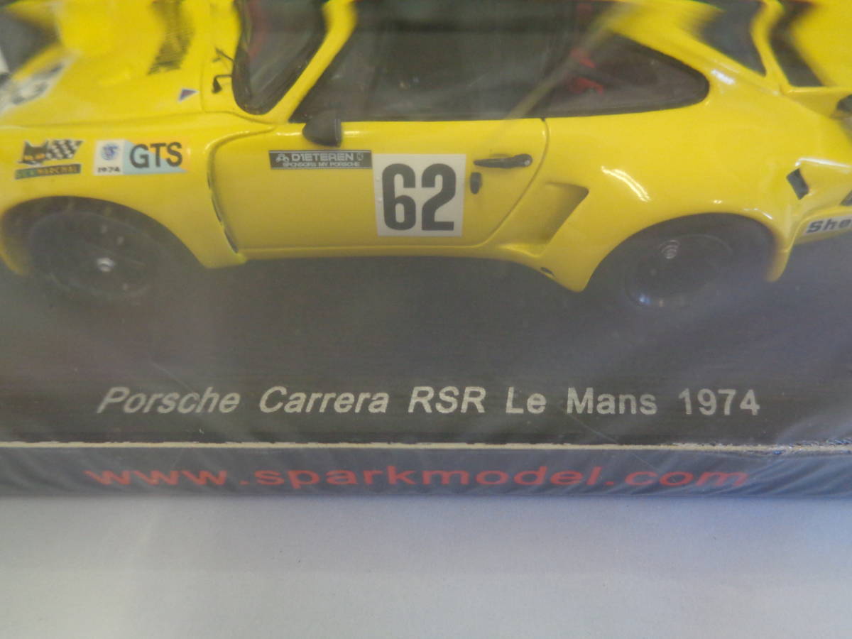 SPARK 1/43 ポルシェ Porsche カレラ RSR ルマン 1974 シュリンクあり 未開封品 管理ZI-N98_画像3