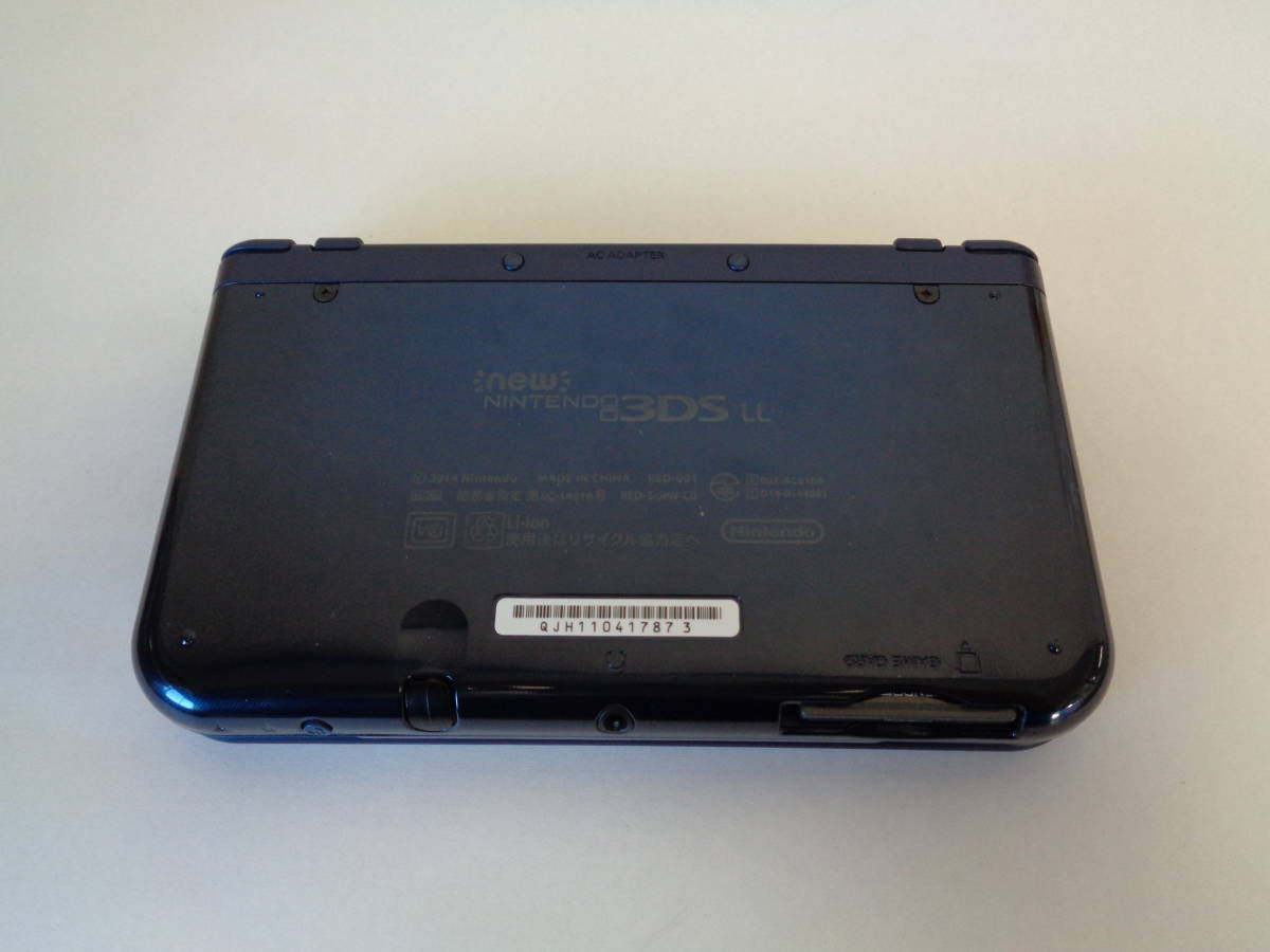 ニンテンドー 3DS LL RED-001 メタリックブルー おまけソフト付き 動作確認・初期化済み 管理ZI-LP-4_画像3