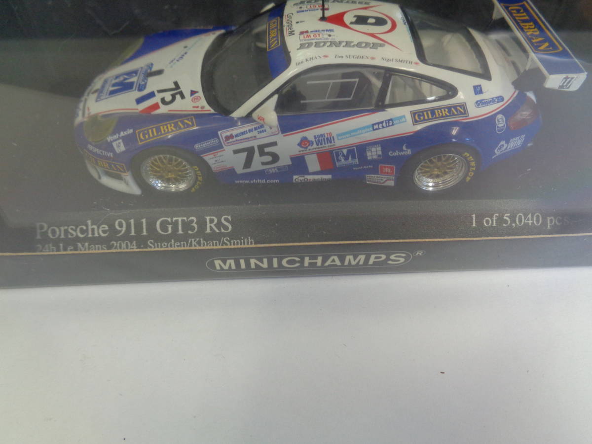 MINICHAMPS 1/43 ポルシェ Porsche 911 GT3 RS 24h ルマン 2004 シュリンクあり 未開封品 5040個限定 管理ZI-N210_画像3