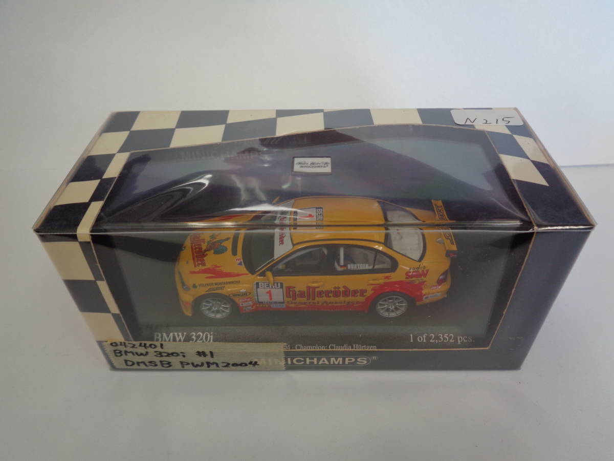 MINICHAMPS 1/43 BMW 320i DMSB PWM 2004 シュリンクあり 未開封品 2352個限定 管理ZI-N215_画像1