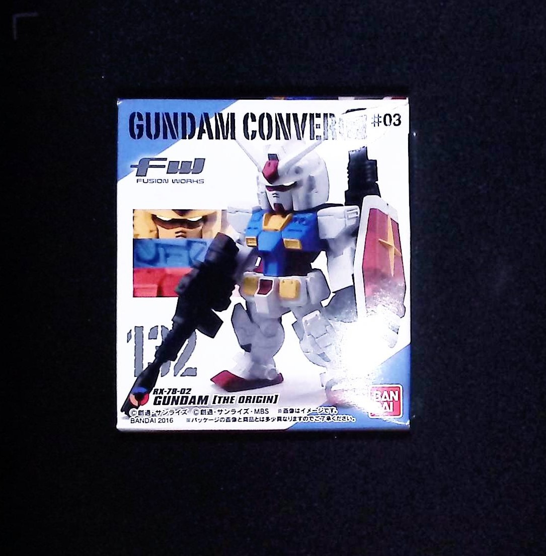 新品未開封品 ※外箱凹み※　ガンダムコンバージ ＃03 132　オリジン版ガンダム　FW GUNDAM CONVERGE　食玩_画像1