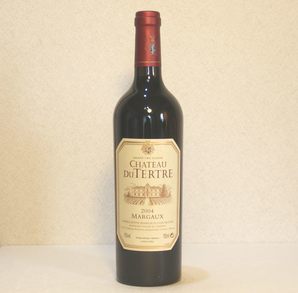 （赤ワイン）シャトー・デュ・テルトル２００４　Chateau du Tertre Margaux 13% 750ml フランス　f703_画像1