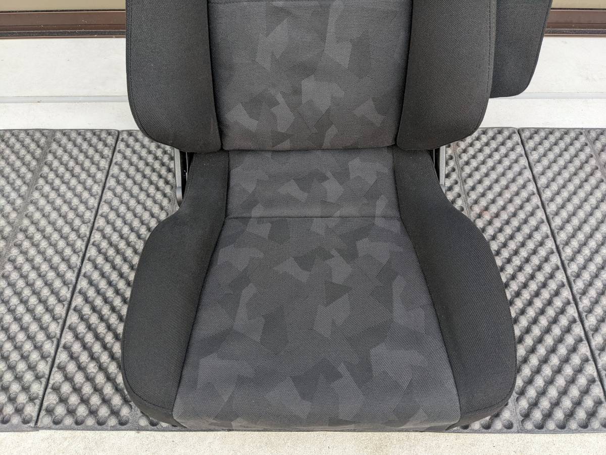 【1円～】乗り降りラクラク！RECARO 旧LX-F 351アルティスタブラック破れなし正規品！希少な初代レカロ純正アームレスト付き！LX-VF/SR-7F_座面