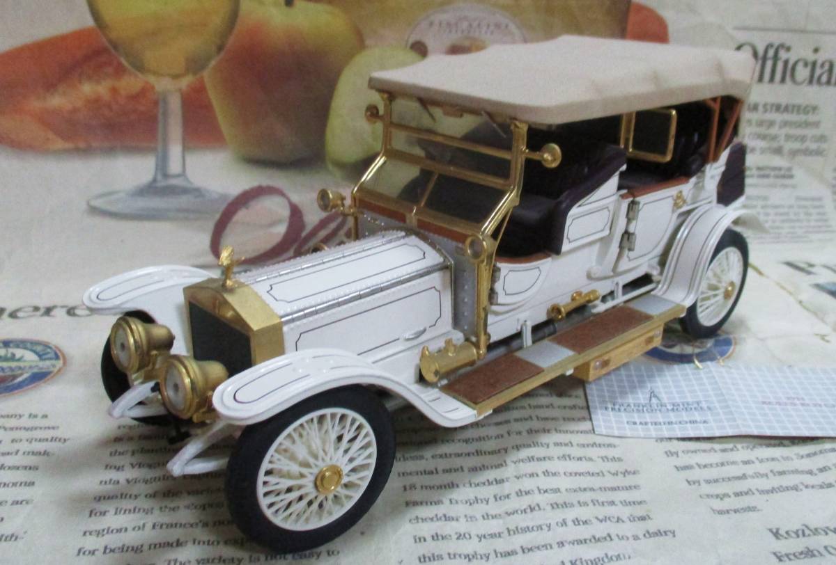 ☆激レア絶版*フランクリンミント*1/24*1911 Rolls-Royce Tourer ホワイト/ゴールド