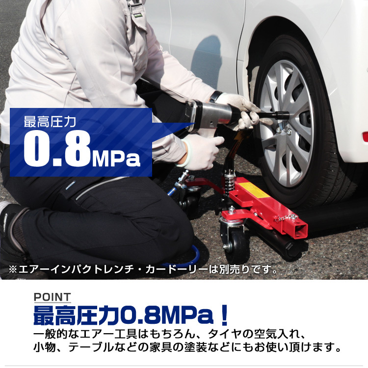 エアーコンプレッサー 100V オイル式 タンク 25L エアーツール 工具 電動 エアー コンプレッサー DIY_画像3