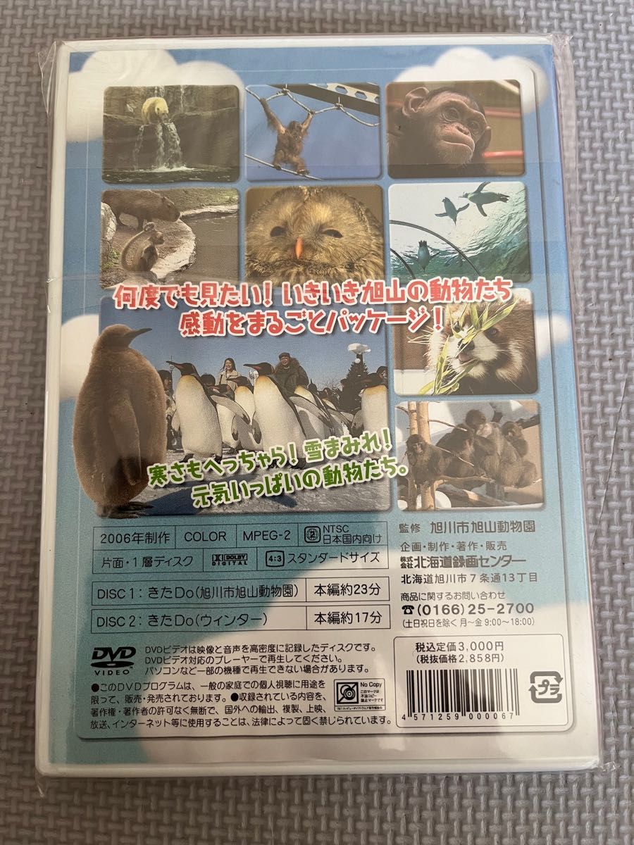 北海道　旭山動物園　きたDO夏・冬　DVD2枚組　未開封新品