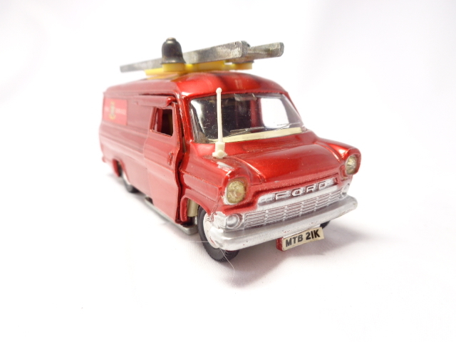 DINKY TOYS 286 FORD TRANSIT FIRE APPLIANCE ディンキー フォード トランジット 消防車 （箱付）送料別_画像8