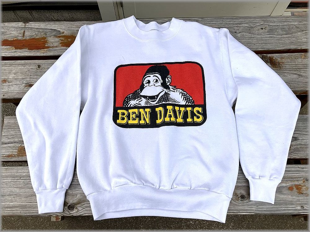 ★BEN DAVIS ベンデイビス　80s 90s　USA製　スウェット　トレーナー　size M　ONEITA★検 ビンテージ アメリカ 古着 ワーク アメカジ_画像3