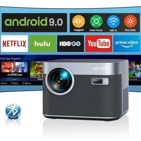 プロジェクター Android TV 全自動フォーカス ホームプロジェクター 高輝度 短焦点 プロジェクター 大画 ホームシアター