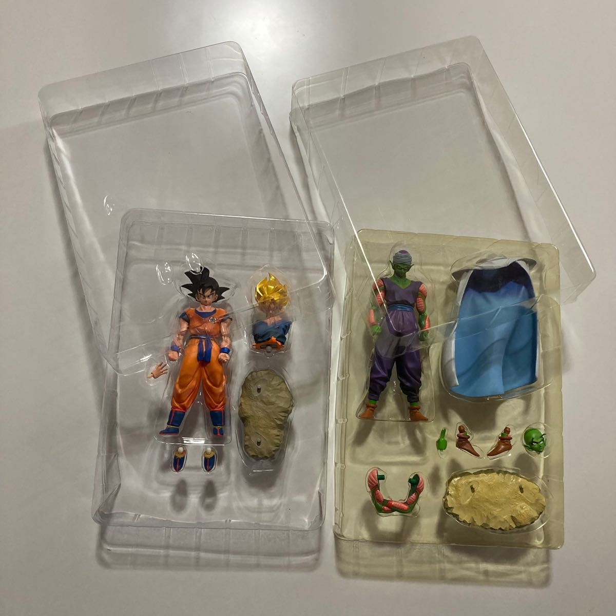 【開封品】海洋堂特製 ドラゴンボールZ 孫悟空 ピッコロ アクションフィギュア 2点まとめ売り DVD ドラゴンBOX特典 非売品