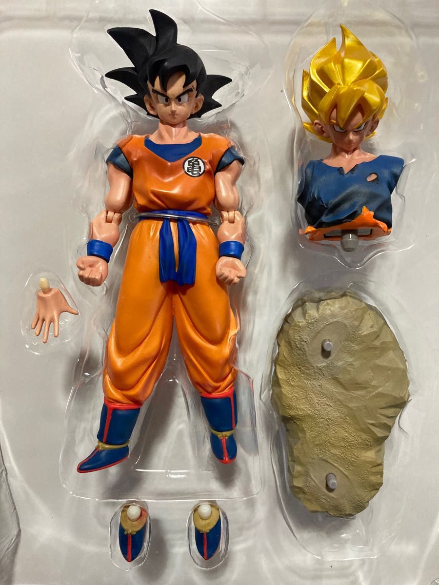 【開封品】海洋堂特製 ドラゴンボールZ 孫悟空 ピッコロ アクションフィギュア 2点まとめ売り DVD ドラゴンBOX特典 非売品