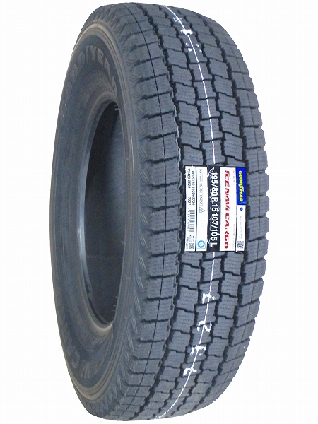 4本セット 195/80R15 2023年製 新品スタッドレスタイヤ GOODYEAR ICE NAVI CARGO 送料無料 アイスナビ カーゴ 195/80/15_画像3