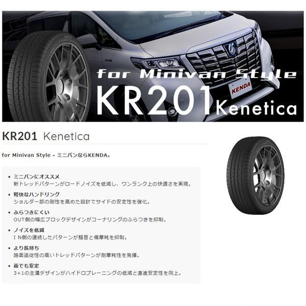 4本セット ミニバン 205/60R16 2023年製造 新品サマータイヤ KENDA KR201 送料無料 ケンダ 205/60/16_画像5