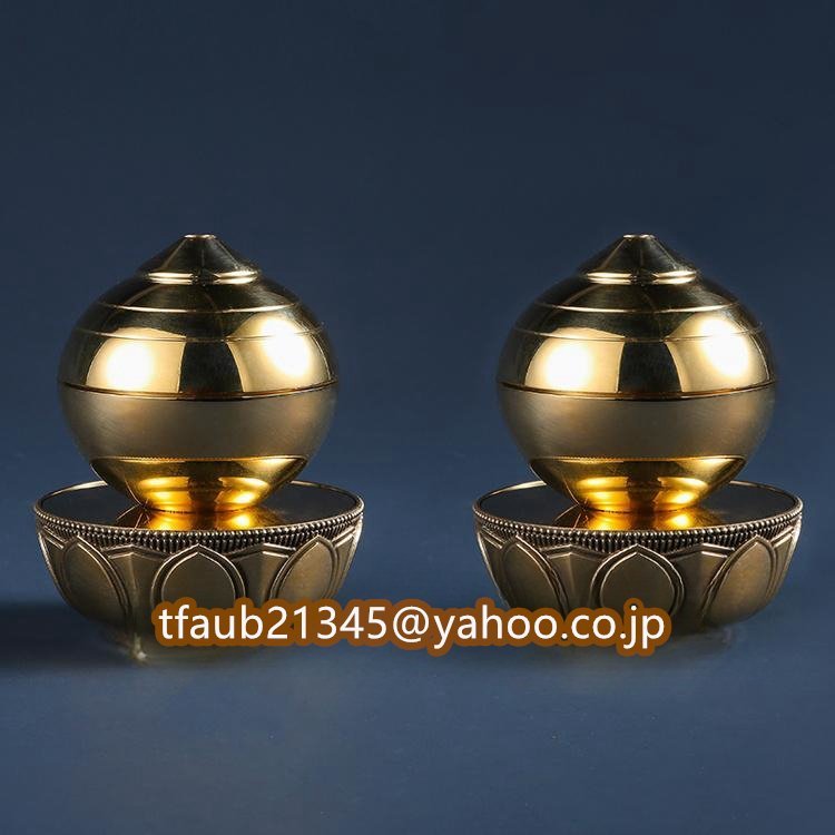 密教法具 寺院仏具」極上品 宝珠壇灯 一対 仏教美術 仏具 真鍮製 密教法具 寺院仏具」極上品 宝珠壇灯 一対 仏教美術 仏具 真鍮製