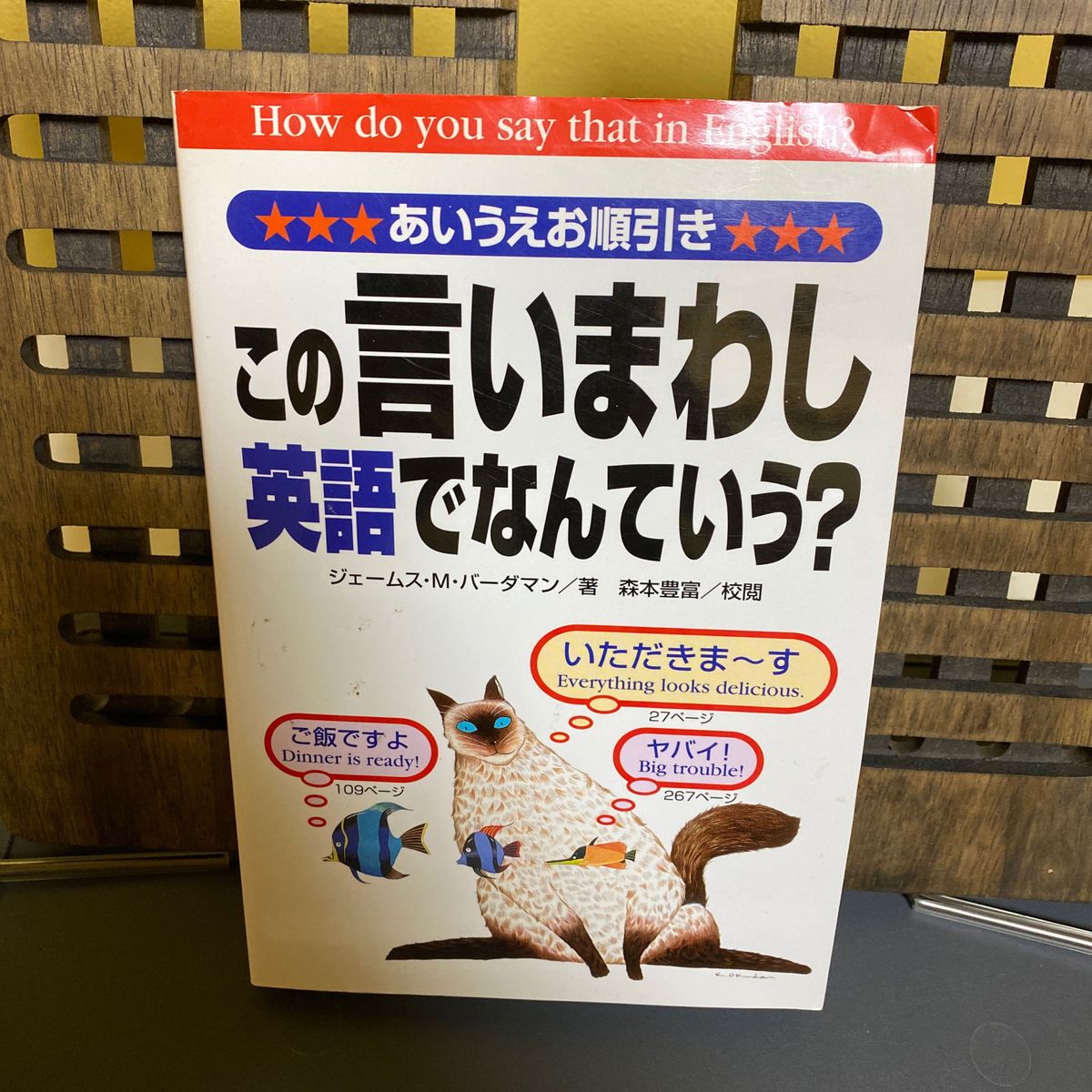 この言いまわし、英語でなんていう？　あいうえお順引き ジェームス・Ｍ．バーダマン／著　森本豊富／校閲