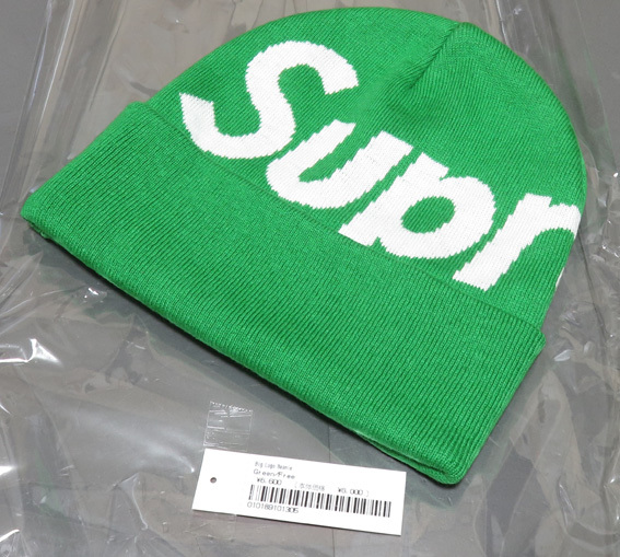 帽子 23aw Supreme Big Logo Beanie Green