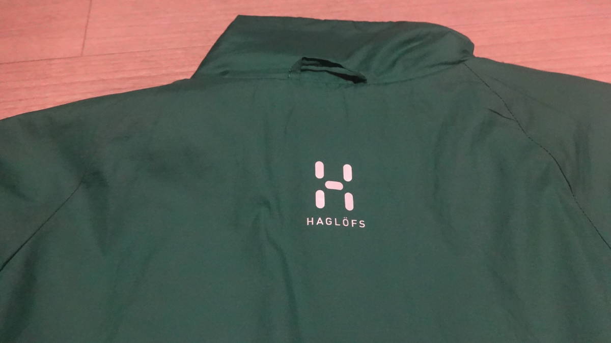 sizeM位☆オーバーサイズ★HAGLOFS☆ホグロフス★中綿入りナイロンブルゾン/ジャケット緑★軽量防寒防風アウトドア_画像10