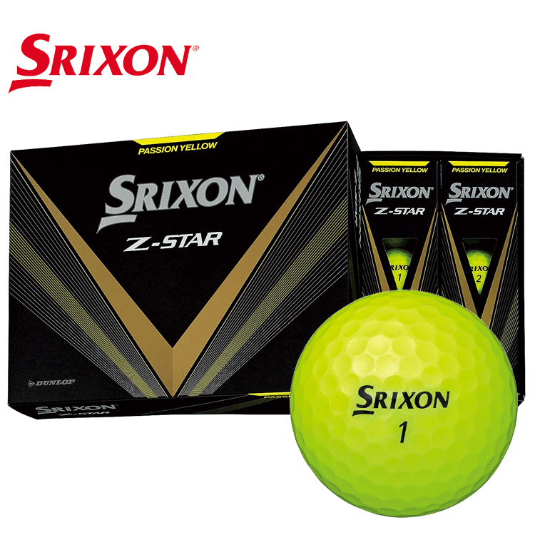 SRIXON ゴルフボール Z-STAR 【DUNLOP】【スリクソン】【ゼットスター】【2023年】【1ダース】【イエロー】【GolfBall】