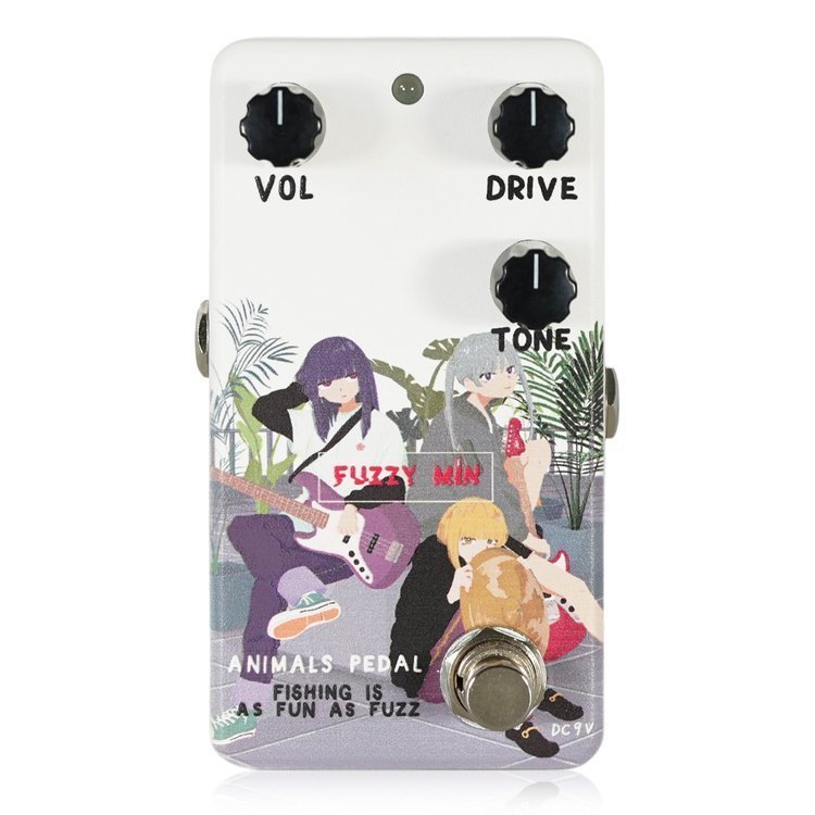 最落無し! Animals Pedal　Custom Illustrated 049 FISHING IS AS FUN AS FUZZ by ぶん FUZZY MIN　/ a43288　ファズ　1円_画像1