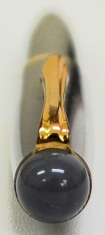 2 MONTBLANC モンブラン MONTE ROSA モンテローザ グレー × ゴールド カラー 万年筆 ペン先 14C 585 刻印 中古品 文具 希少 貴重 レア_画像3