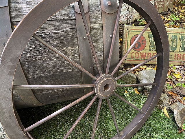  retro wooden wheel wood wheel (L size ) # american miscellaneous goods America miscellaneous goods 