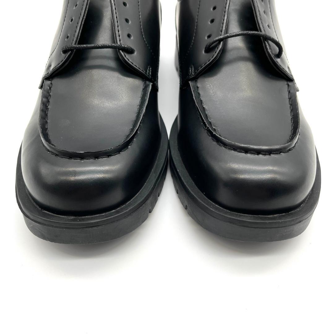 【未使用品】 Dcollection ディーコレクション 大人のモカシンレザーシューズ 革靴 レザーシューズ モカシン as1544 黒 スプリットレザー_画像5