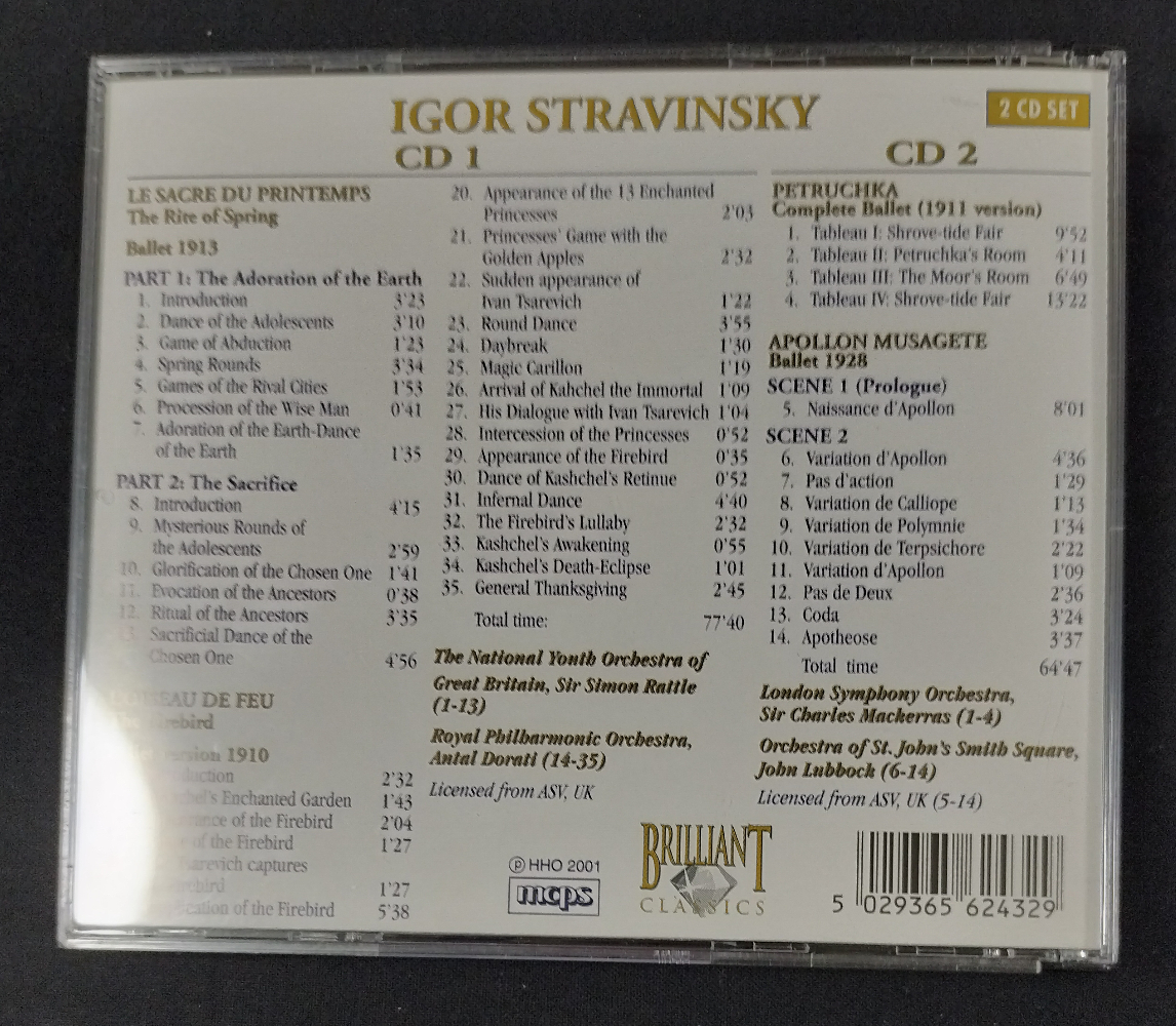 値下げ！Stravinsky 曲集 CD 2枚組_画像2
