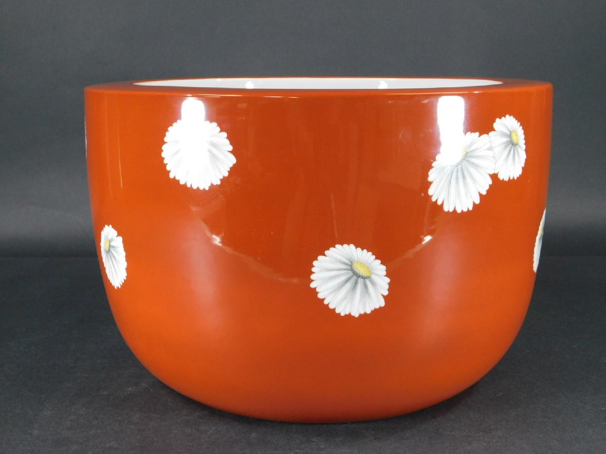 Noritake Old Noritake . ground chrysanthemum writing fire pot ( hand .me Dakar pot plant pot ) diameter approximately 40cm.. day . beautiful goods ka231133