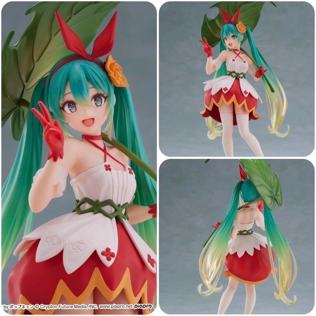 新品未開封 2種set★初音ミク フィギュア 親指姫 長靴を履いた猫 Wonderland Thumbelina Puss in Boots HATSUNE MIKU Japanese Figure_画像3