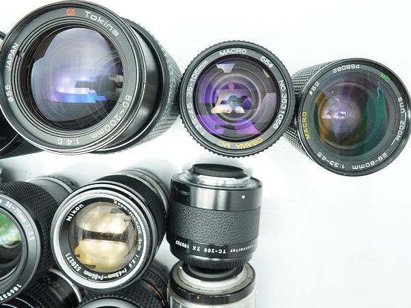 ★ニコン 純正MFレンズなど★Nikon LENS SERIES E//SUN/Tokina/OSAWA/TAMRON/SIGMA/ 等 計:30点まとめ【ジャンク品】28772_画像8