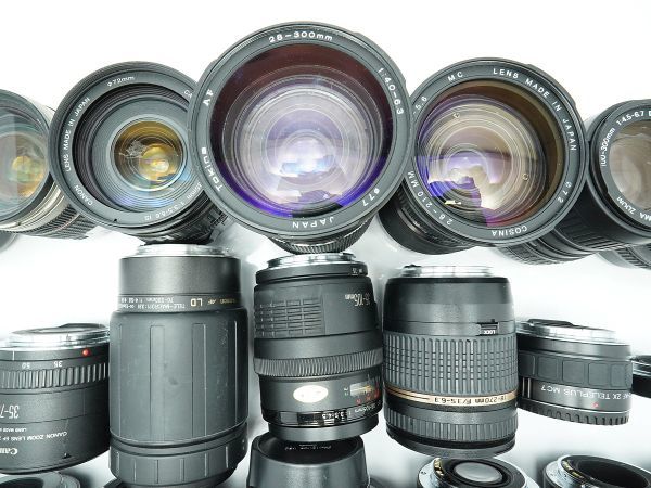 ★キヤノン 純正AFレンズなど★EF LENS/Tokina/TAMRON/SIGMA/Kenko/COSINA/ 等 計:30点まとめ【ジャンク品】29023_画像9