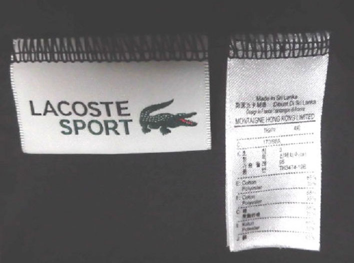 LACOSTE SPORT NOVAK ラコステ ノバク・ジョコビッチ モデル 半袖 ドライ Tシャツ カットソー 正規品 BLK S(US) USED 良品/テニス_画像7