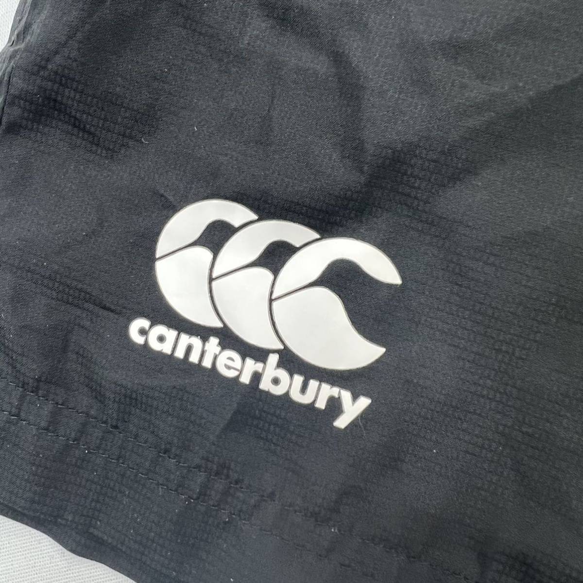 Canterbury ☆ ラガーマン必須◎ ハーフパンツ ナイロンパンツ ブラック 黒 M ラグビー スポーツ トレーニング 古着 カンタベリー■Ja6708_画像4